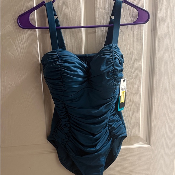 torrid Other - torrid Teal Ruched Kids One-Piece Swimsuit